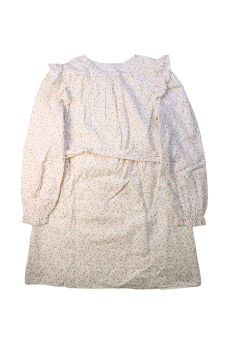 A Pink Long Sleeve Dresses from Bonpoint in size 8Y for girl. (Back View)