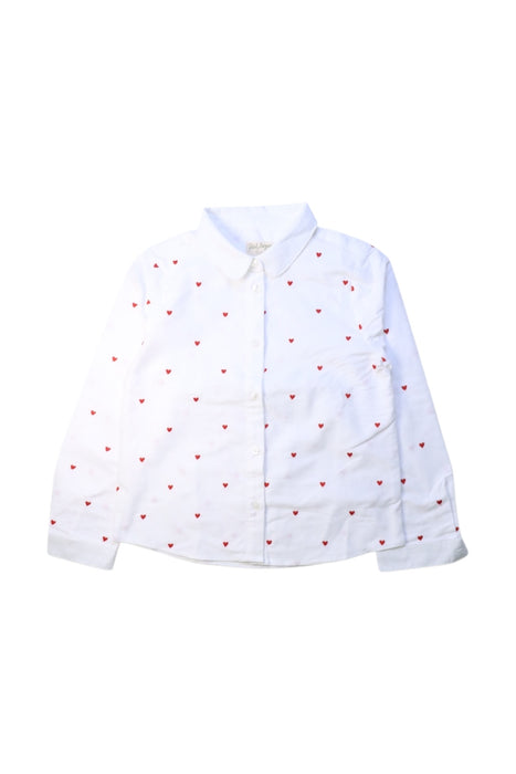 A White Long Sleeve Shirts from Petit Sézane in size 8Y for girl. (Front View)