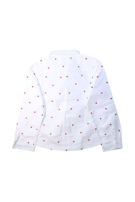 A White Long Sleeve Shirts from Petit Sézane in size 8Y for girl. (Back View)