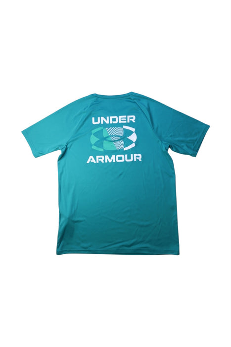A Teal Active Tops from Under Armour in size 14Y for boy. (Back View)