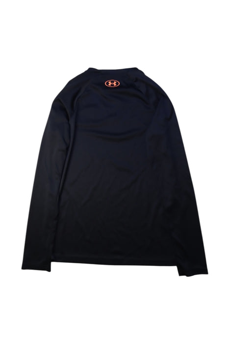 A Black Active Tops from Under Armour in size 10Y for boy. (Back View)