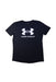 A Black Short Sleeve T Shirts from Under Armour in size 14Y for boy. (Front View)