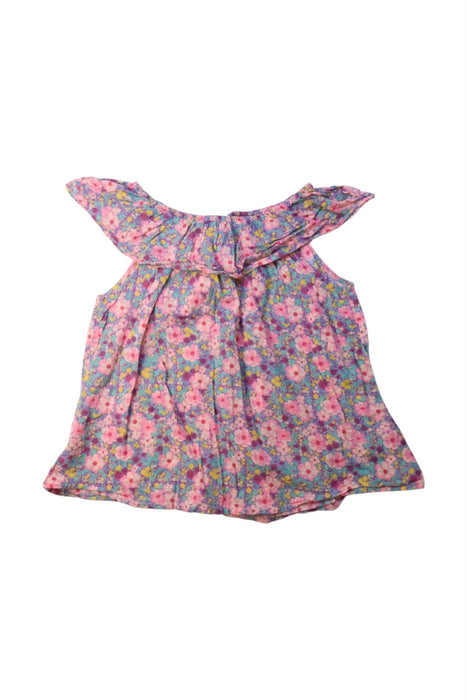 A Multicolour Sleeveless Tops from Bonton in size 6T for girl. (Front View)