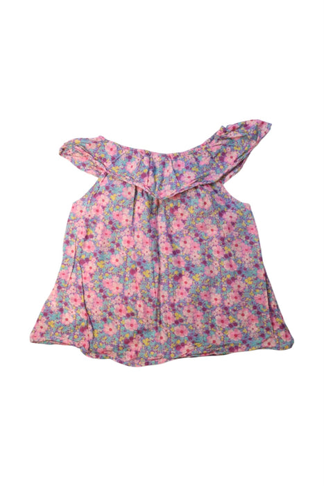 A Multicolour Sleeveless Tops from Bonton in size 6T for girl. (Back View)