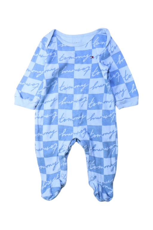 A Blue Onesies from Tommy Hilfiger in size 0-3M for boy. (Front View)