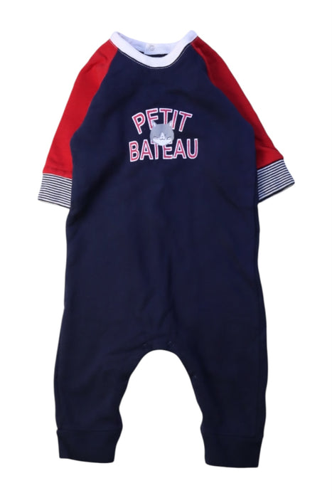 A Multicolour Long Sleeve Rompers from Petit Bateau in size 3-6M for boy. (Front View)