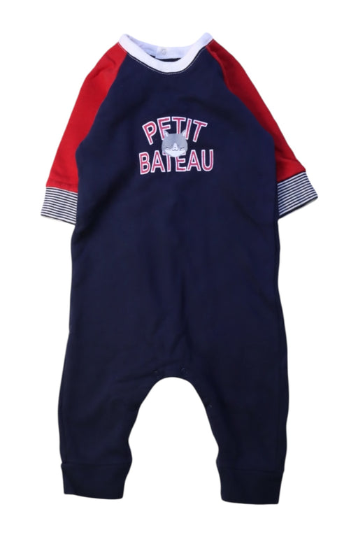 A Multicolour Long Sleeve Rompers from Petit Bateau in size 3-6M for boy. (Front View)