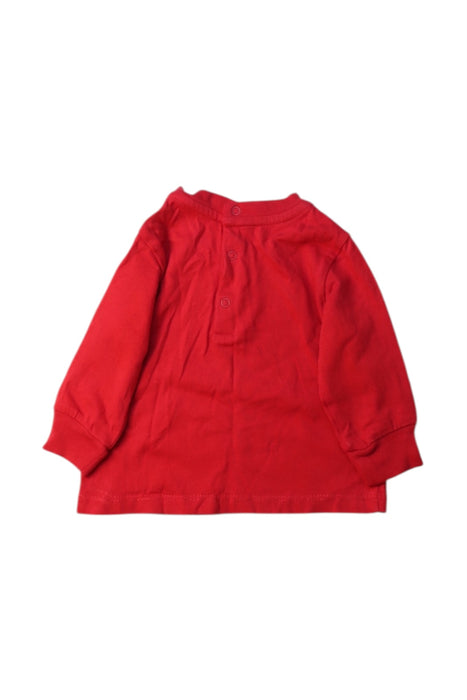 A Red Long Sleeve T Shirts from Ralph Lauren in size 0-3M for boy. (Back View)