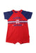 A Red Short Sleeve Rompers from Tommy Hilfiger in size 3-6M for boy. (Front View)