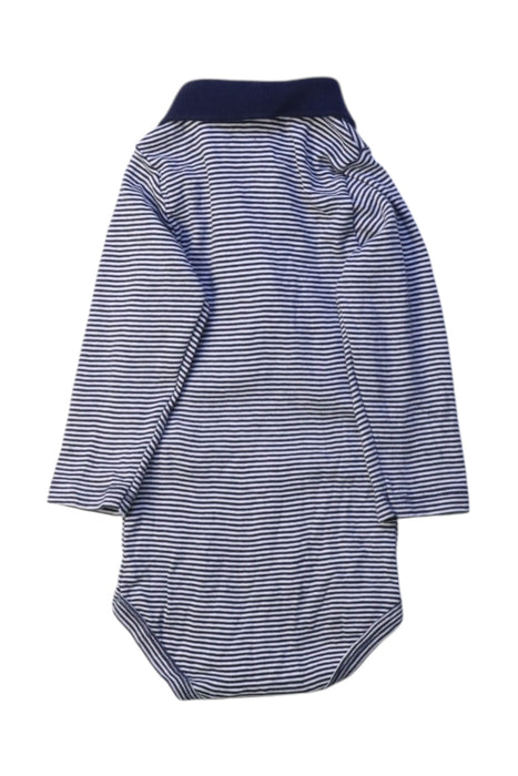A Blue Long Sleeve Bodysuits from Petit Bateau in size 3-6M for boy. (Back View)