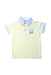 A Yellow Short Sleeve Polos from Chickeeduck in size 4T for boy. (Front View)