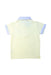 A Yellow Short Sleeve Polos from Chickeeduck in size 4T for boy. (Back View)