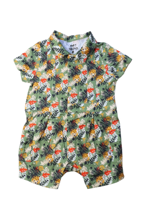 A Multicolour Short Sleeve Rompers from Vauva in size 3-6M for girl. (Front View)