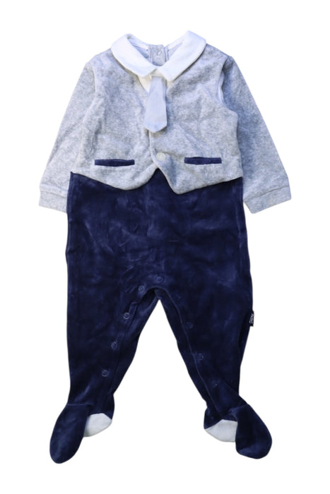 A Grey Long Sleeve Rompers from Chicco in size 6-12M for boy. (Front View)