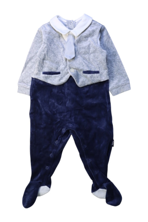 A Grey Long Sleeve Rompers from Chicco in size 6-12M for boy. (Front View)