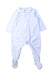 A White Onesies from Petit Bateau in size 6-12M for boy. (Front View)