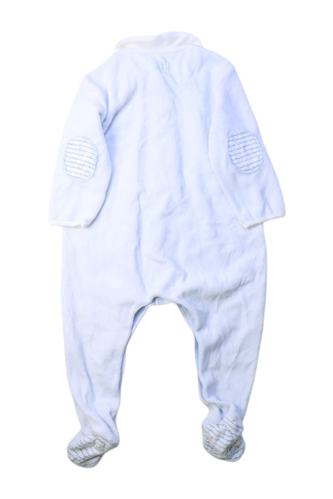A White Onesies from Petit Bateau in size 6-12M for boy. (Back View)