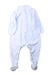 A White Onesies from Petit Bateau in size 6-12M for boy. (Back View)