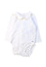 A White Long Sleeve Bodysuits from Petit Bateau in size 3-6M for boy. (Front View)
