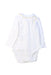 A White Long Sleeve Bodysuits from Petit Bateau in size 3-6M for boy. (Back View)