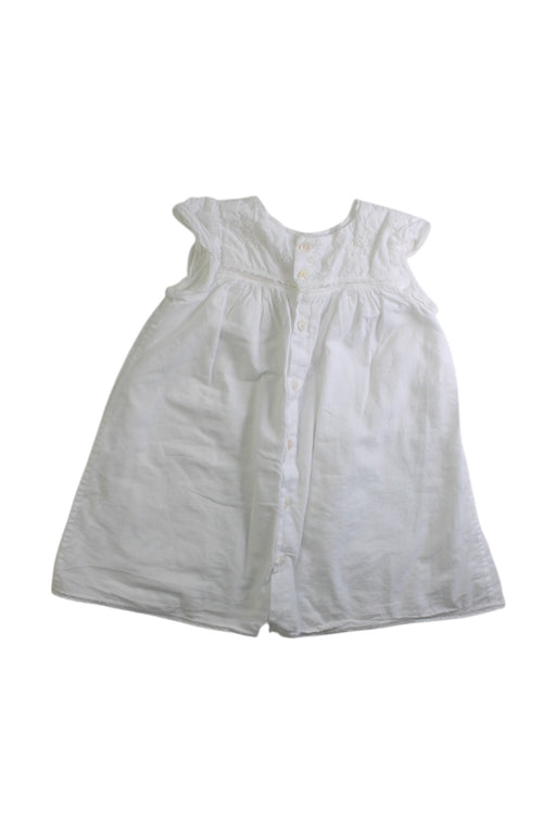 A White Sleeveless Dresses from Bonpoint in size 12-18M for girl. (Front View)