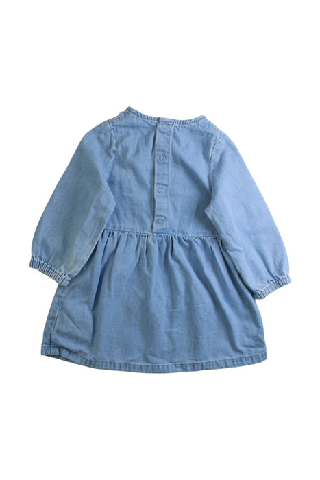 A Blue Long Sleeve Dresses from Stella McCartney in size 6-12M for girl. (Back View)
