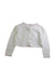 A Ivory Cardigans from Janie & Jack in size 3T for girl. (Front View)