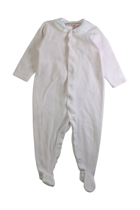 A White Onesies from Bonpoint in size 6-12M for girl. (Front View)