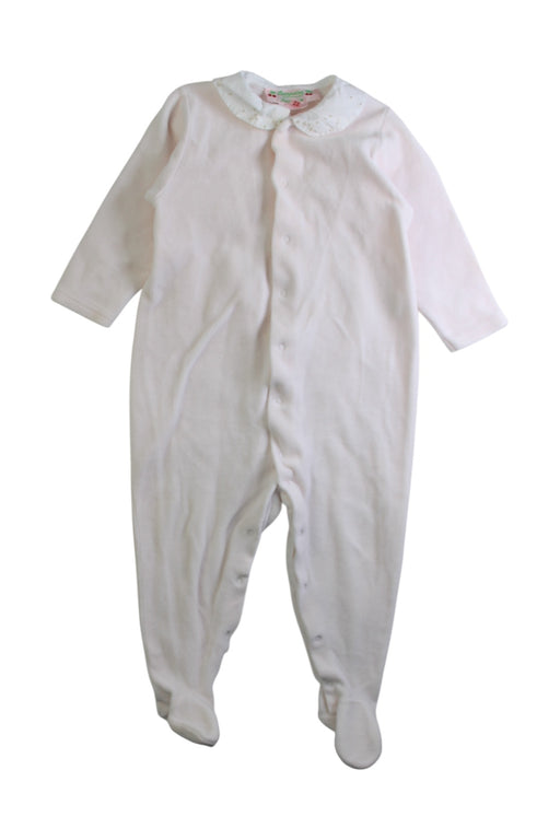 A White Onesies from Bonpoint in size 6-12M for girl. (Front View)