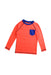 A Orange Rash Guards from Crewcuts in size 3T for boy. (Front View)