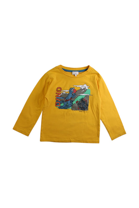 A Yellow Long Sleeve T Shirts from Paul Smith in size 3T for boy. (Front View)