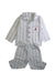 A White Pyjama Sets from The Little White Company in size 2T for boy. (Front View)