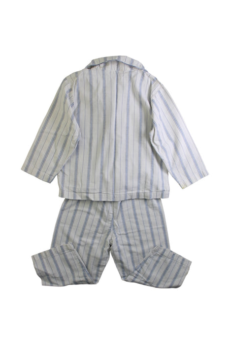 A White Pyjama Sets from The Little White Company in size 2T for boy. (Back View)