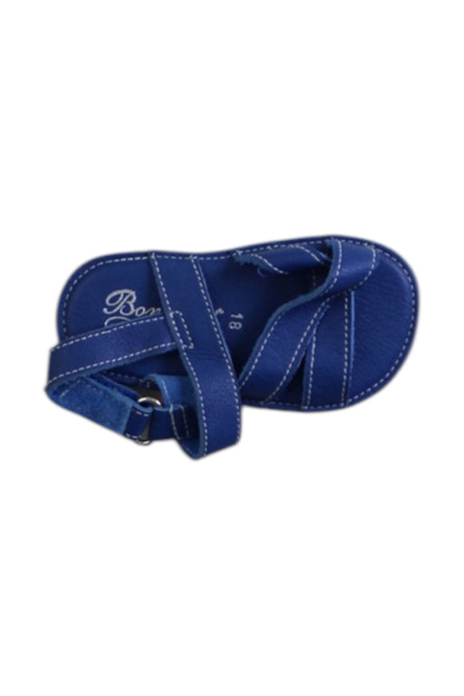 A Blue Sandals from Bonpoint in size 6-12M for girl. (Front View)