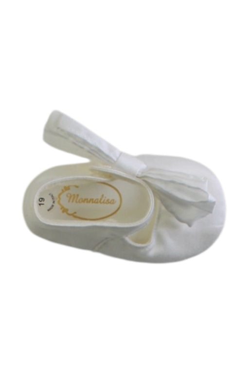 A White Booties from Monnalisa in size 12-18M for girl. (Front View)