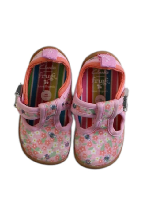 A Multicolour Flats from Clarks in size 12-18M for girl. (Back View)