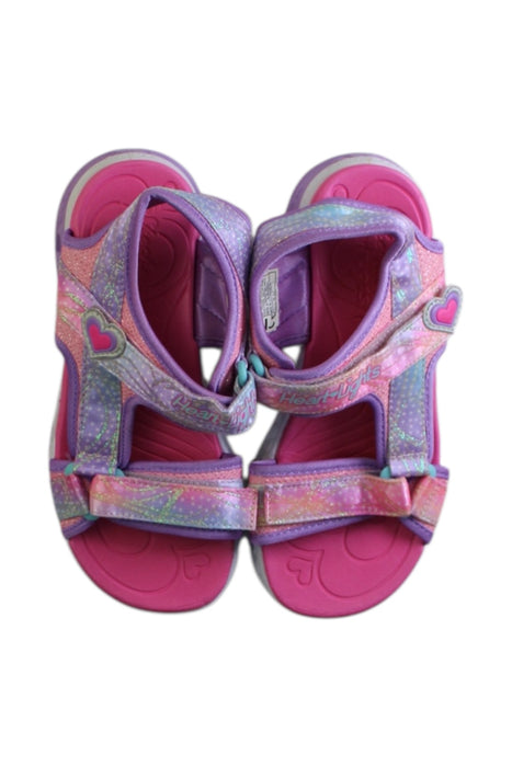 A Multicolour Sandals from Skechers in size 7Y for girl. (Back View)