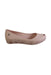 A Peach Slip Ons from Melissa in size 6T for girl. (Front View)