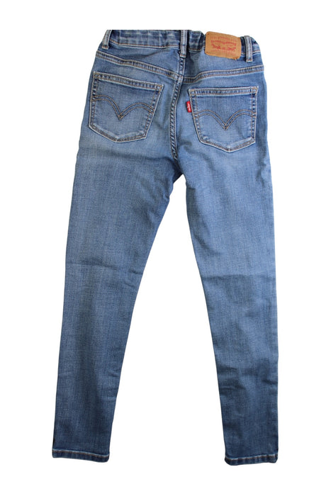 A Blue Jeans from Levi's in size 7Y for girl. (Back View)