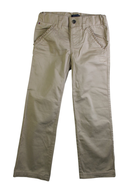 A Beige Casual Pants from Tommy Hilfiger in size 6T for girl. (Front View)