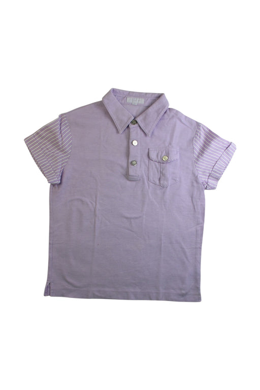 A Purple Short Sleeve Polos from Nicholas & Bears in size 6T for girl. (Front View)