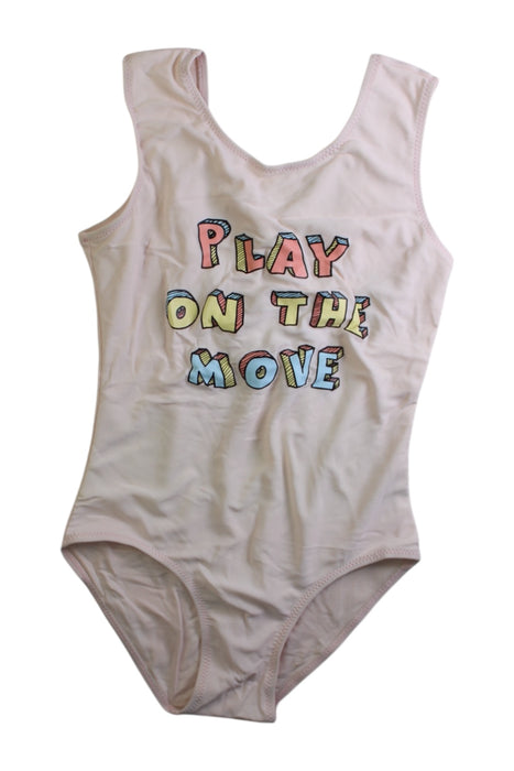 A Pink Swimsuits from Moody Tiger in size 7Y for girl. (Front View)