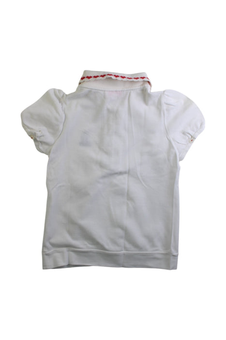 A White Short Sleeve Polos from Nicholas & Bears in size 6T for girl. (Back View)