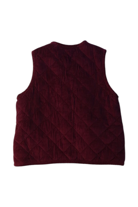 A Burgundy Puffer/Quilted Jackets from La Coqueta in size 4T for boy. (Back View)