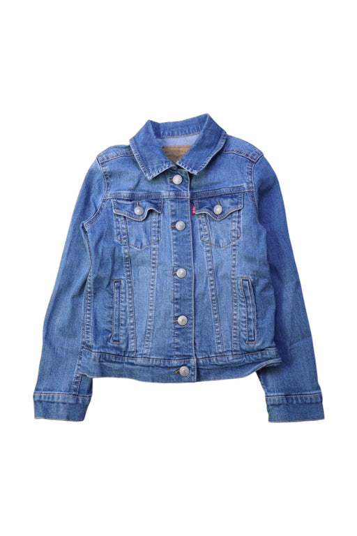 A Blue Lightweight Jackets from Levi's in size 5T for boy. (Front View)