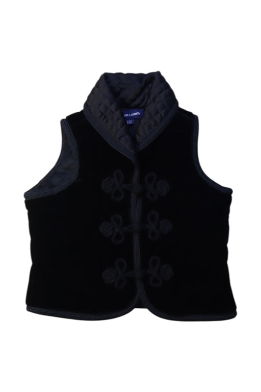 A Black Dress Up Vests from Ralph Lauren in size 4T for girl. (Front View)