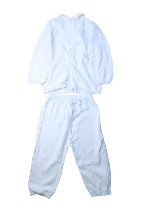 A White Pants Sets from Emile et Rose in size 6-12M for girl. (Back View)