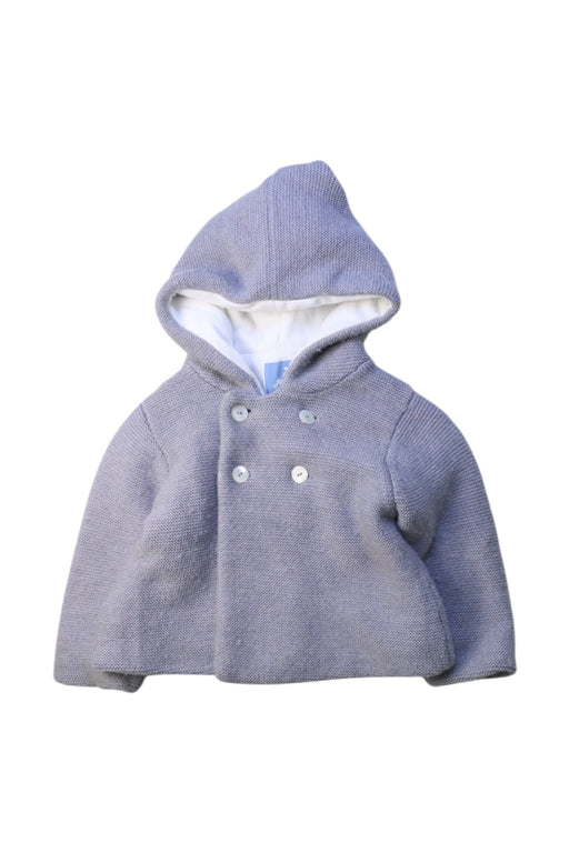 A Grey Puffer/Quilted Coats & Outerwear from Jacadi in size 6-12M for girl. (Front View)