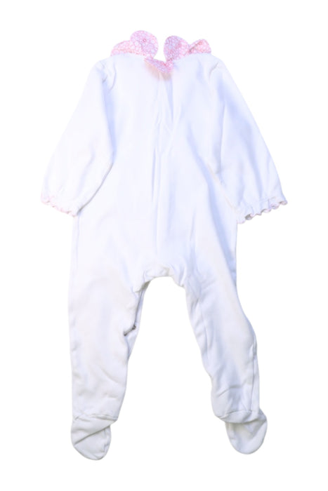 A White Onesies from Jacadi in size 6-12M for girl. (Back View)