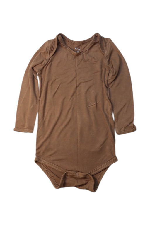 A Brown Long Sleeve Bodysuits from Kyte Baby in size 18-24M for girl. (Front View)